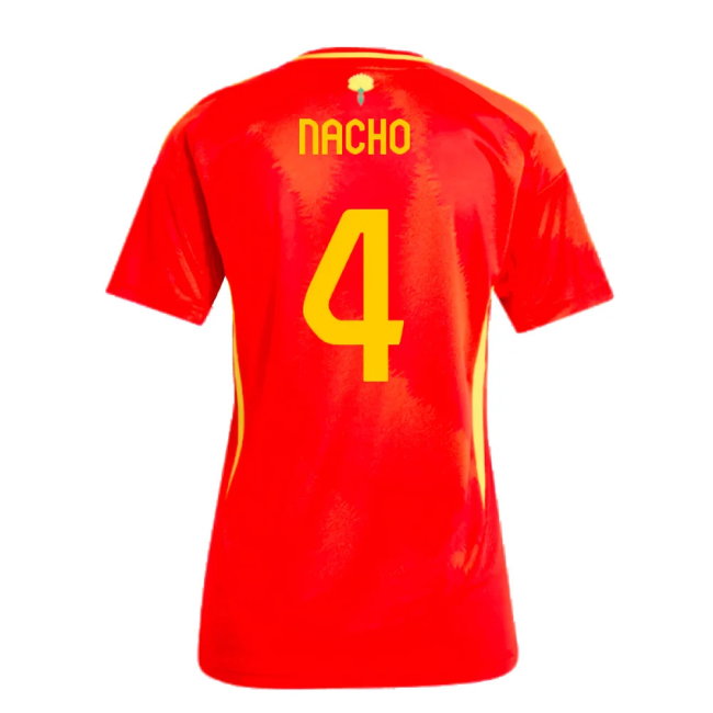2024-2025 Spain Home Shirt (Ladies) (Nacho 4)-SoccerKits Hub | Buy Soccer Jerseys Online